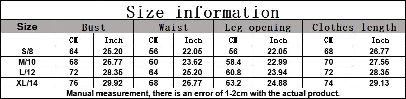 Sizing Chart for KeneChic Body Suits